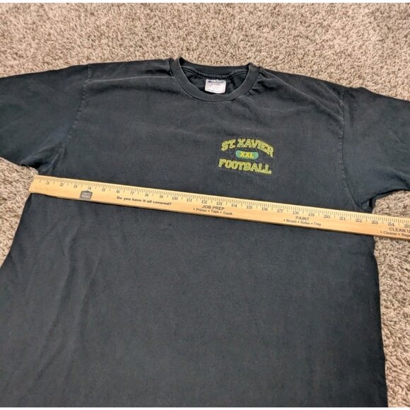 Vintage 90s Champion T-Shirt Mens XL Black Saint Xavier Louisville Made In USA - Picture 6 of 7